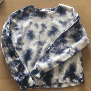 Blue tie dye sweatshirt